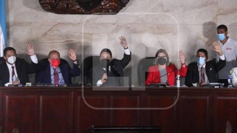 Imagen de Luis Redondo y su directiva en una de las sesiones recientes en el CN.