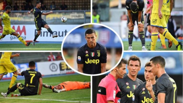Cristiano Ronaldo realizó su esperadísimo debut en la Serie A de Italia con la Juventus que ganó de manera agónica contra el Chievo Verona.