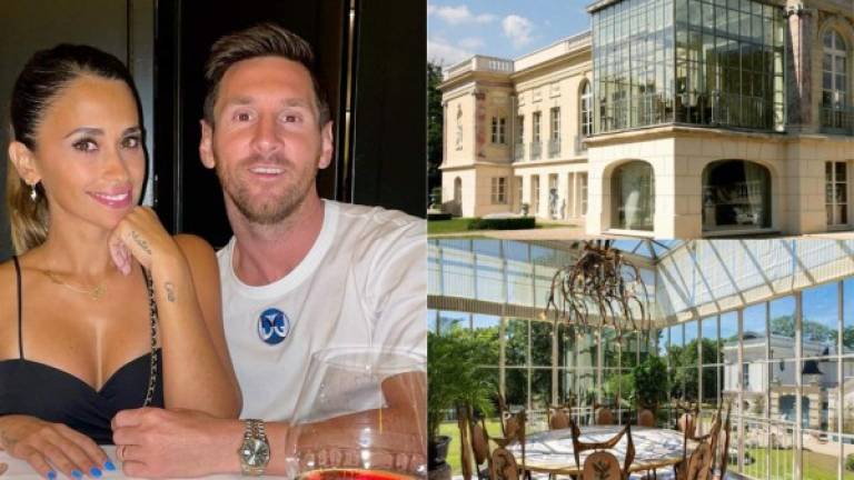 Lionel Messi se cansó de tener a su familia en el hotel cinco estrellas llamado Royal Monceau en París y ahora pretende irse a vivir a nada más y nada menos que a un castillo. Fotos O.F. y Messi Facebook.