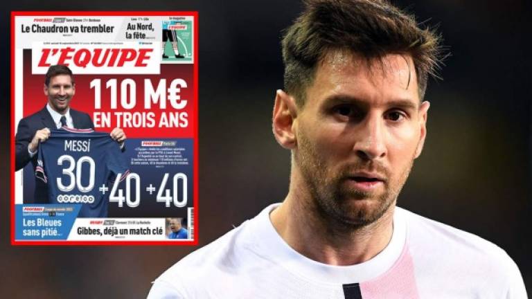 L'Equipe publicó el 'sueldo de gigante' de Lionel Messi con el PSG.