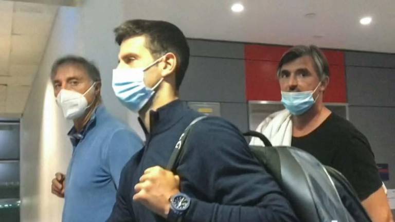 Novak Djokovic no quiso atender a la prensa de Serbia.
