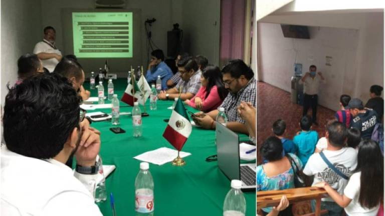 Las autoridades mexicanas convocaron a los cónsules del Triángulo Norte para iniciar las medidas preventivas. Además, funcionarios del consulado de Honduras en Tapachula iniciaron la entrega de mascarillas y gel antibacterial.