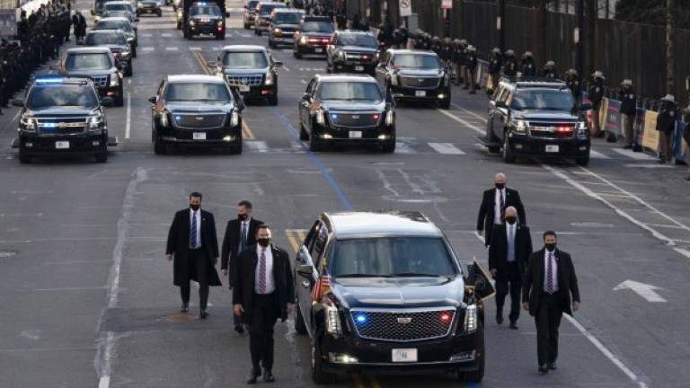 El Servicio Secreto de Estados Unidos organizó la caravana de protección más grande de la historia al utilizar siete limusinas, denominadas 'Bestias', para el desfile presidencial tras la toma de posesión del nuevo mandatario Joe Biden.
