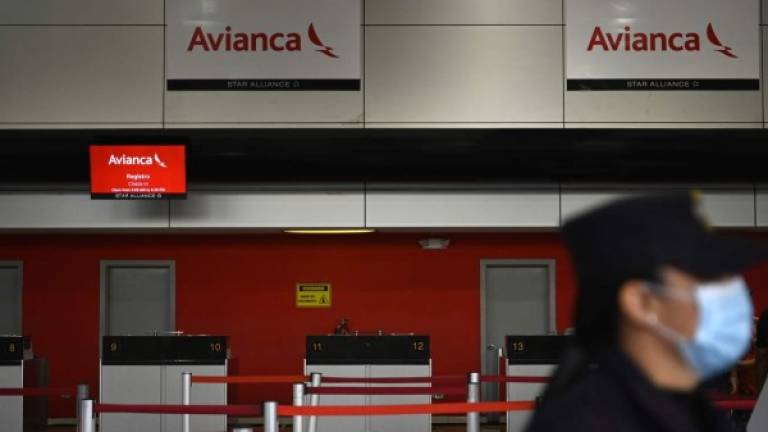 El mostrador de Avianca en el Aeropuerto Internacional de El Salvador permanecía cerrado.