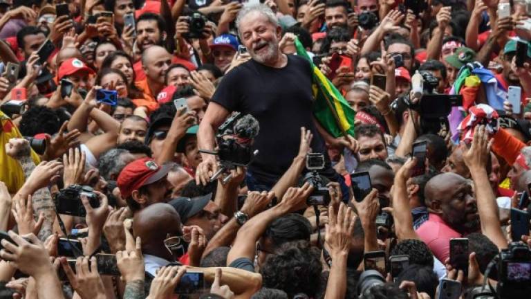 Lula fue excarcelado hace dos semanas tras pasar un año en prisión acusado de corrupción./AFP.