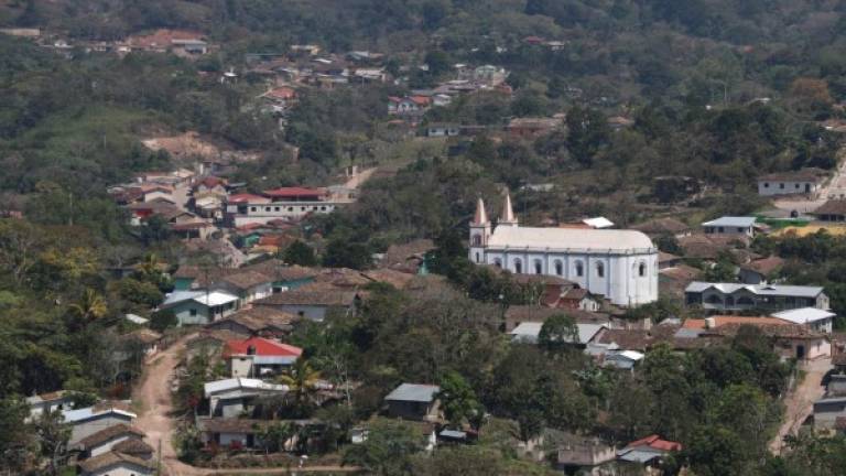 Una toma abierta del municipio de Dulce Nombre de Copán en la zona occidental de Honduras.