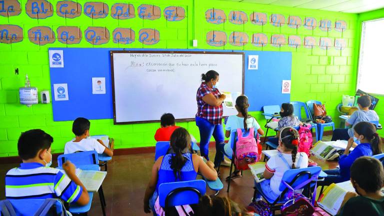 Los maestros de Cortés tienen un promedio más elevado de estudiantes que otros departamentos. Foto: Franklyn Muñoz.