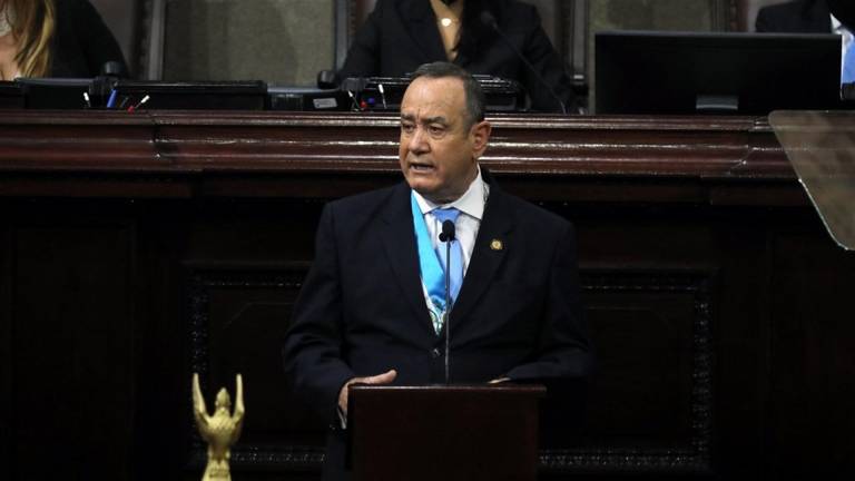 Alejandro Giammattei, presidente de Guatemala. Fotografía: EFE
