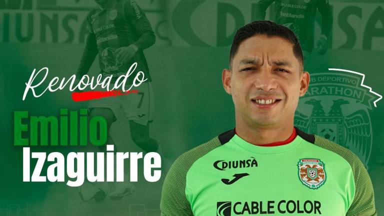 El Club Deportivo Marathón anunció la renovación de Emilio Izaguirre.