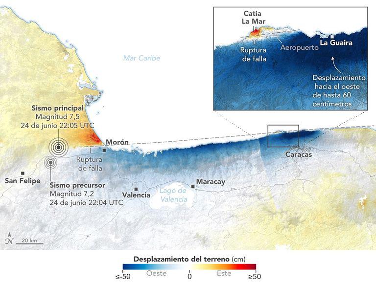 Impactante hallazgo de la NASA tras el doble terremoto en Venezuela