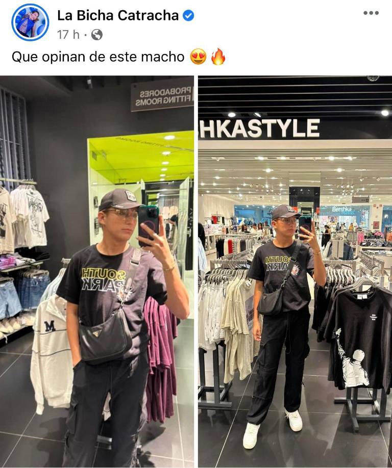 Fue a través de su cuenta de facebook, donde Fredy Rodríguez publicó dos fotografías donde viste de forma muy varonil y bajo la descripción “¿qué opinan de este macho?” acompañado de un emoji de fueguito.