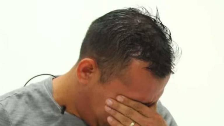 El árbitro Marlon Díaz no pudo evitar las lágrimas tras la pesadilla que ha tenido que vivir en las últimas semanas.