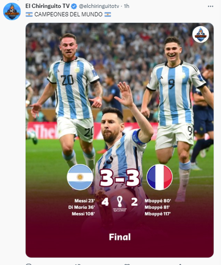 El Chiringuito de España en sus redes sociales.