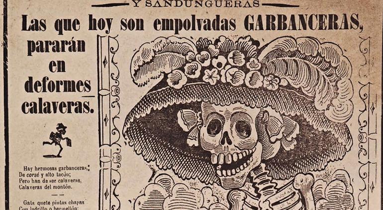 Siempre en la sátira, las calaveras de José Guadalupe Posada evolucionaron en gacetillas y periódicos de fines del siglo 19 y principios del siglo 20.
