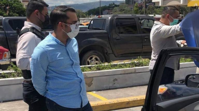 El arresto se dio en un sector de la capital Tegucigalpa. Cortesía: Ministerio Público
