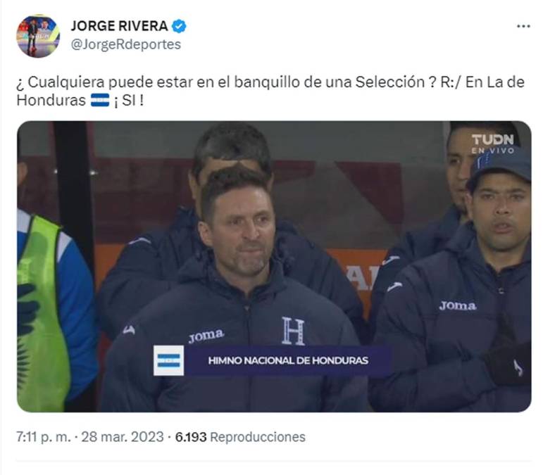 Jorge Rivera mostró su enfado al ver a Mauricio Pacini al frente de la Selección de Honduras, ante la ausencia de Diego Vázquez.