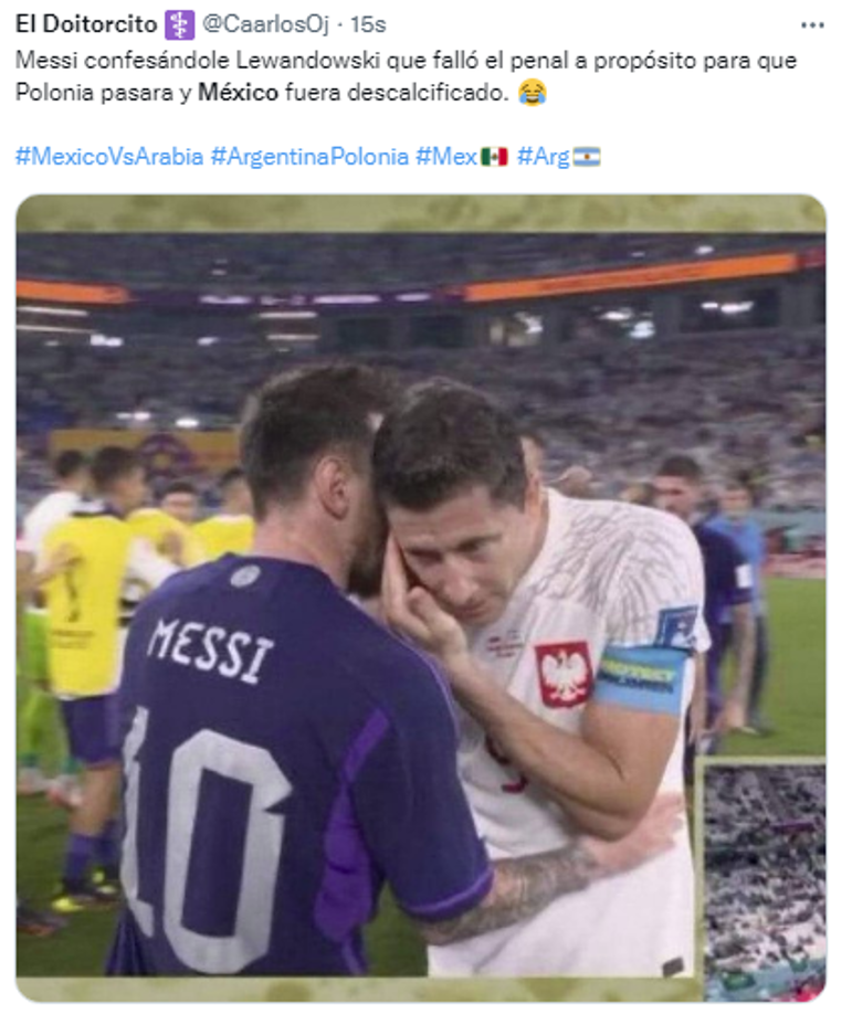 Messi fue uno de los grandes protagonistas, ya que falló un penal, lo que pudo significar el avance de México por diferencia de goles.