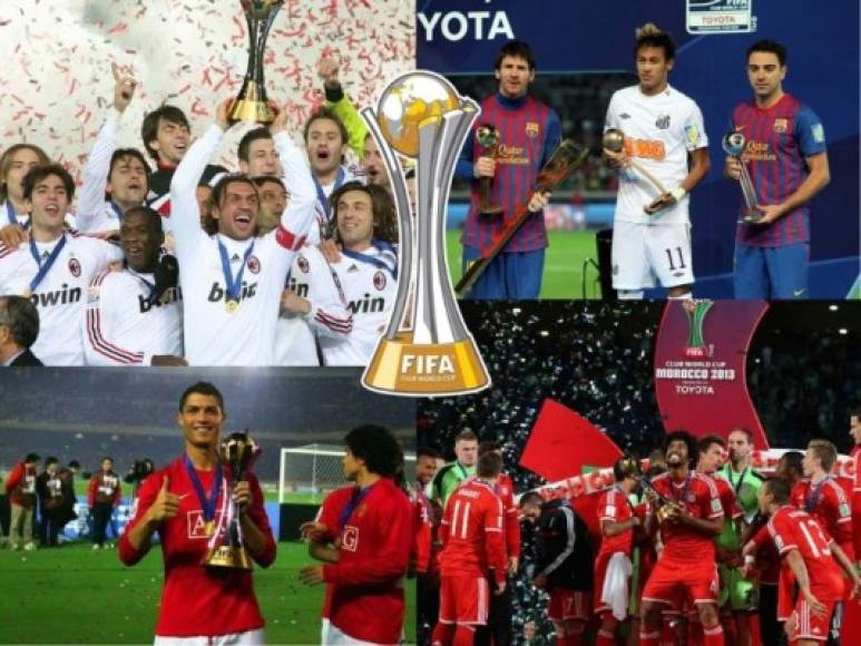 De 15 ediciones del Mundial de Clubes de la FIFA, apenas 3 han sido levantados por clubes no europeos.