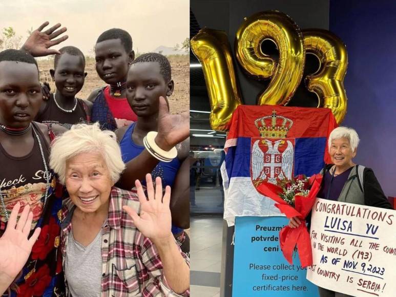 Una mujer de 79 años ya cumplió su sueño y meta; visitar los 193 países del mundo, alcanzando un hito extraordinario en su vida.
