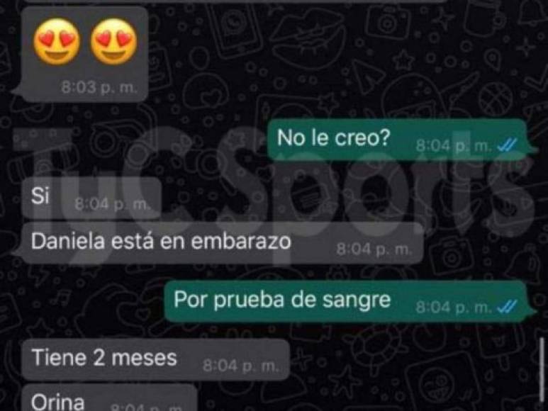 Sebastián Villa estuvo compartiendo mensajes con la hermana de su expareja Daniela y se mostró ilusionado en un principio porque se convertiría en padre. Luego la exdel jugador señaló que sufrió un aborto por los golpes del atacante.