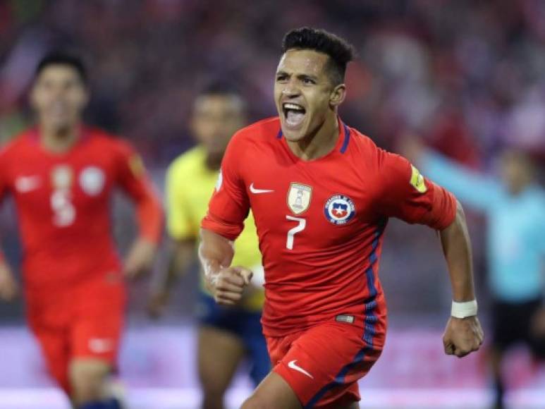 Alexis Sánchez (Chile / Arsenal): Considerado uno de los mejores delanteros sudamericanos, deseado por media Europa.