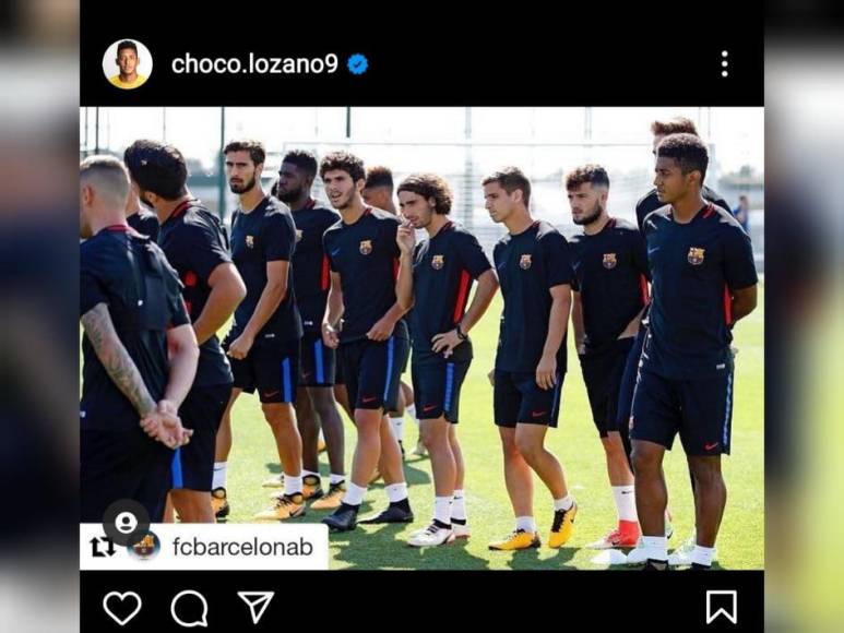 Antony Lozano se dio el lujo inclusive de entrenar con el primer equipo del FC Barcelona.