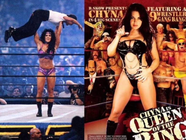 Chyna, de nombre Joan Marie Laurer, quizá la Diva de WWE más conocida de la historia, hizo más de seis películas en la industria del cine porno.