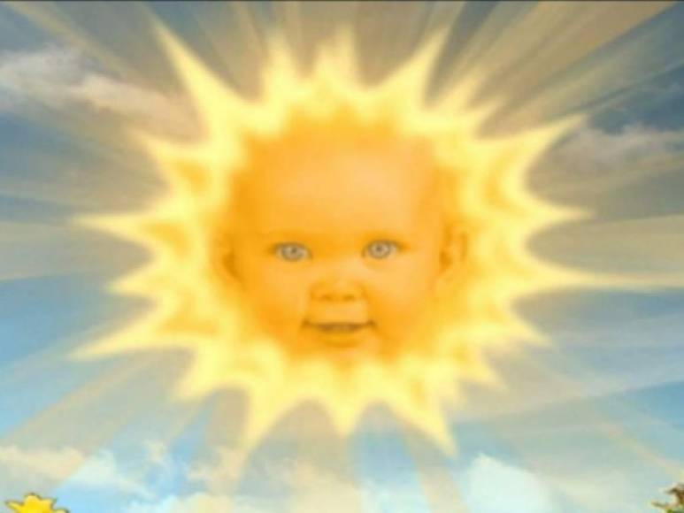 Los Teletubbies empezaron a transmitirse en 1997, el sol bebé es un icono en la serie infantil.