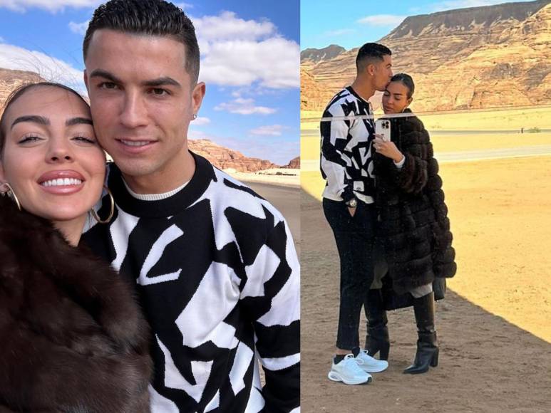 Cristiano Ronaldo y Georgina Rodríguez compartieron las imágenes de sus lujosas vacaciones en Arabia Saudita.