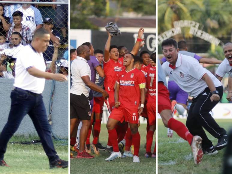 Las imágenes del partido que decidió al descendido, con la alegría de la Real Sociedad por salvarse y la tristeza del Honduras Progreso por irse a la Segunda División.