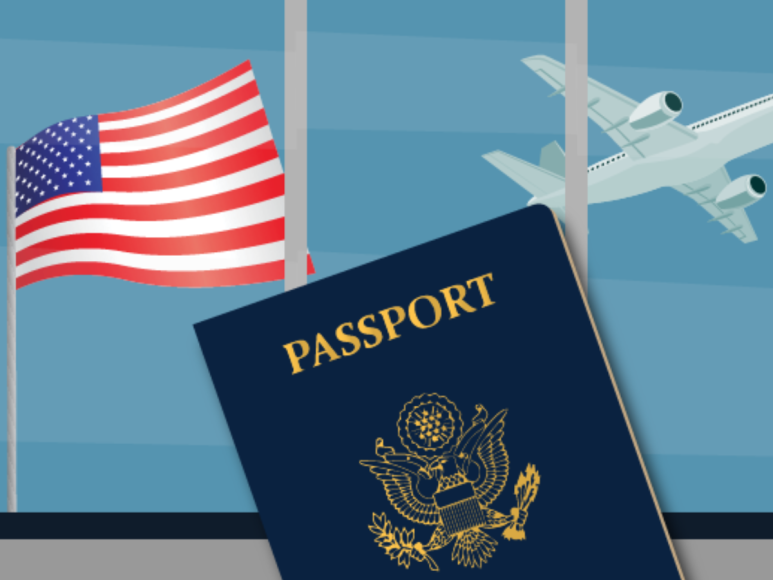 2. Pasaporte válido para viajar a los Estados Unidos con una validez de al menos seis meses más que el tiempo que va a permanecer en los Estados Unidos.