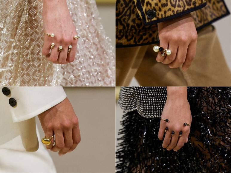 En joyería, Dior, propone originales diseños en anillos.