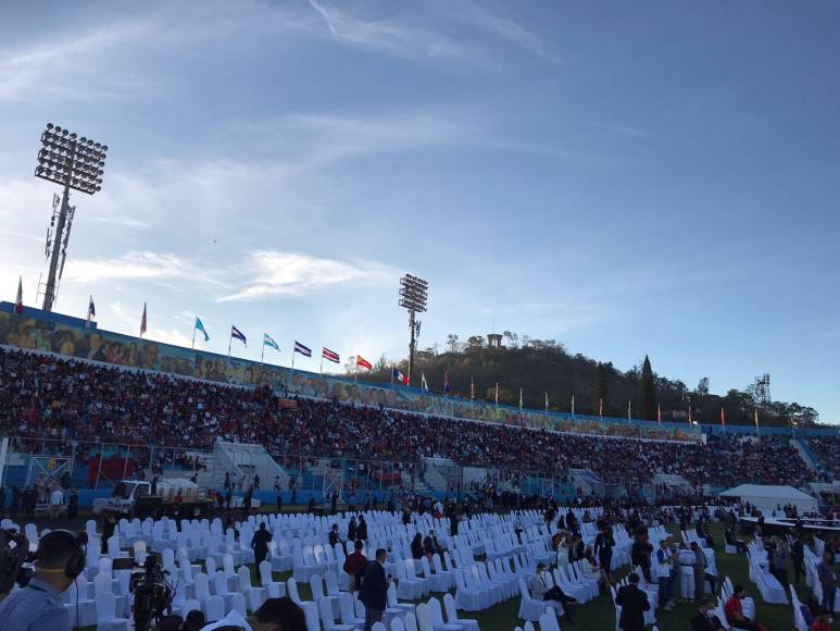 Las imágenes del Estadio Nacional en la toma de posesión de Xiomara Castro