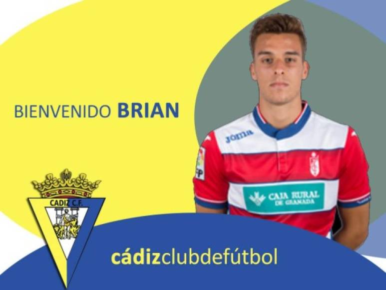 Brian Oliván, nuevo jugador del Cádiz. El equipo gaditano ha incorporado al lateral izquierdo barcelonés, que llega como cedido del Granada hasta final de temporada.