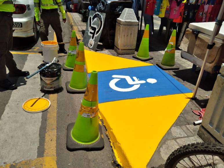 Alcaldía de San Pedro Sula señala accesos para personas con discapacidad