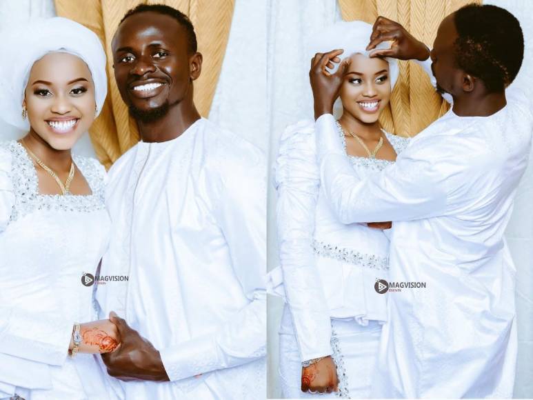 El futbolista de Senegal, Sadio Mané, generó revuelo tras compartir las imágenes de su sorpresiva boda con una joven 13 años menor que él.