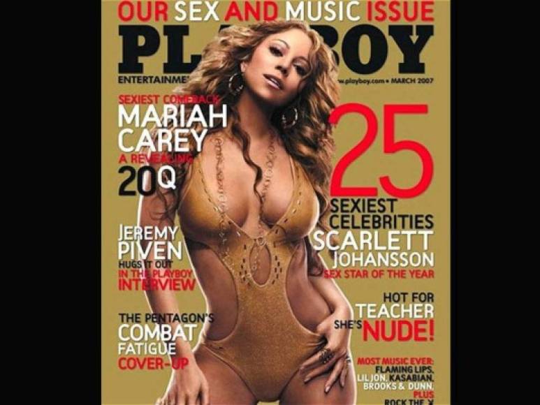 La cantante Mariah Carey en una 'Playboy' de 2007.