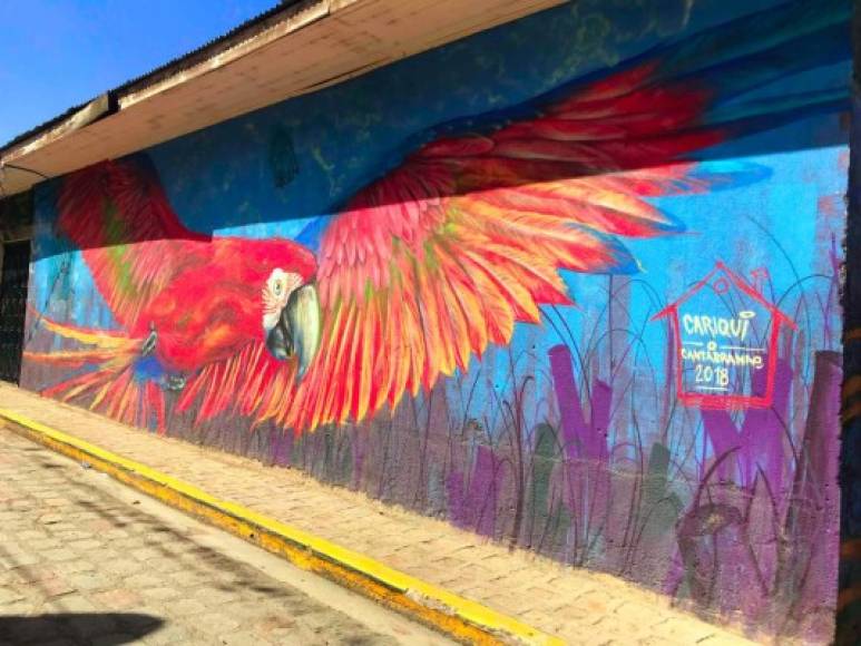 La iniciativa de convertir a Cantarranas un lugar mágico lleno de murales en 2016, inspirado en la canción 'El encarguito' de Guillermo Anderson.