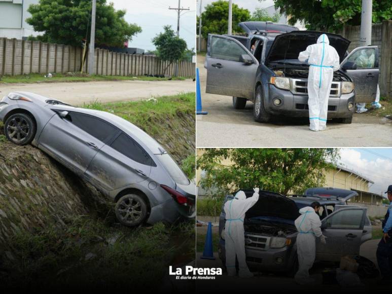 Una banda de robacarros fue burlada por una de sus víctimas este lunes en la 27 calle de San Pedro Sula, Cortés.