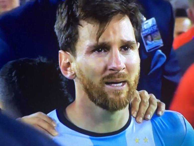 Nunca antes se vio llorar a Messi como ayer en la final de la Copa América, cuando tenían la oportunidad de vengar la anterior derrota ante la selección chilena.