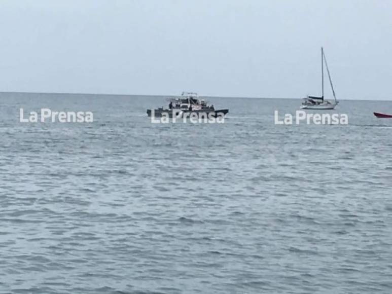 Tras varias horas de búsqueda, cuerpos de socorro ubicaron la embarcación a 27 millas náuticas de Puerto Cortés.