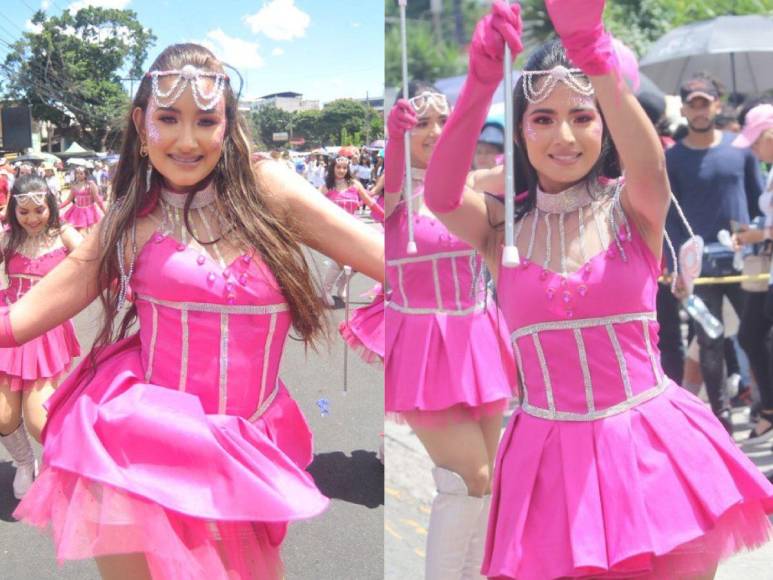 Hermosas jovencitas de un poco conocido colegio de Tegucigalpa sorprendieron en los desfiles de este 15 de septiembre de 2023. 