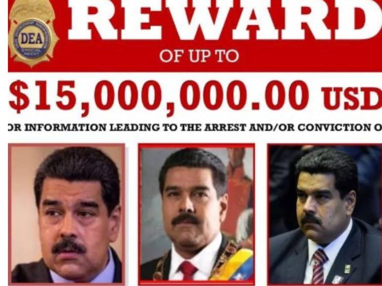 El precio por brindar información por su paradero es de 15 millones de dólares. Esa orden de captura mantuvo a Maduro alejado de la escena internacional y asegurándose sólo participar de foros donde tuviera asegurada su seguridad e impunidad. 