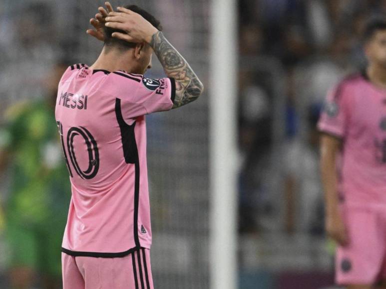 Messi no pudo destacar en el partido y le dice adiós a la Copa de Campeones de Concacaf.