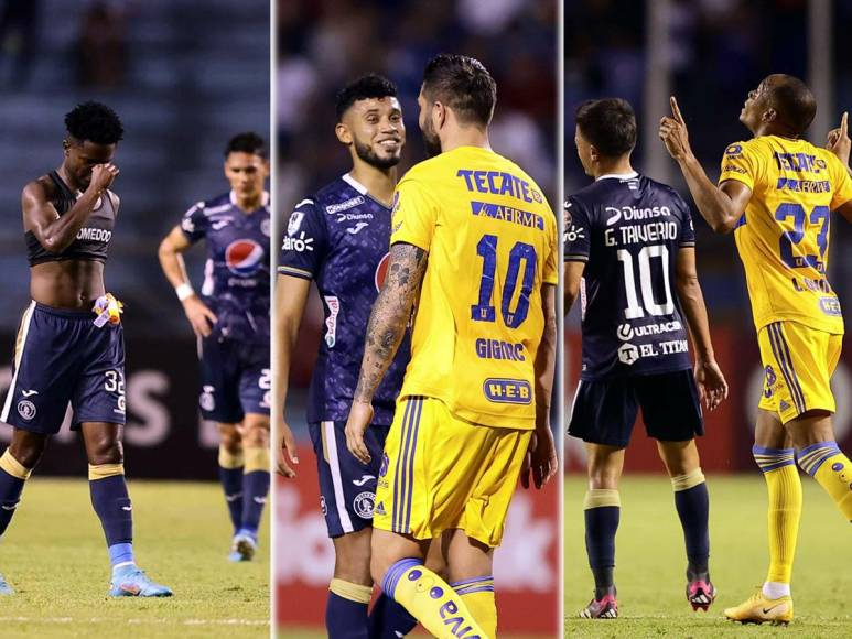 Las imágenes del partido entre Motagua y Tigres por la ida de cuartos de final de la Liga de Campeones de la Concacaf, el cual se saldó con triunfo 0-1 para el equipo mexicano.