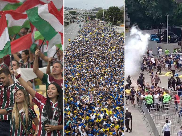 La previa de la final de la Copa Libertadores 2023 se vivió con mucha tensión por los disturbios entre hinchas de Fluminense y Boca Juniors y la fiesta en el estadio Maracaná.
