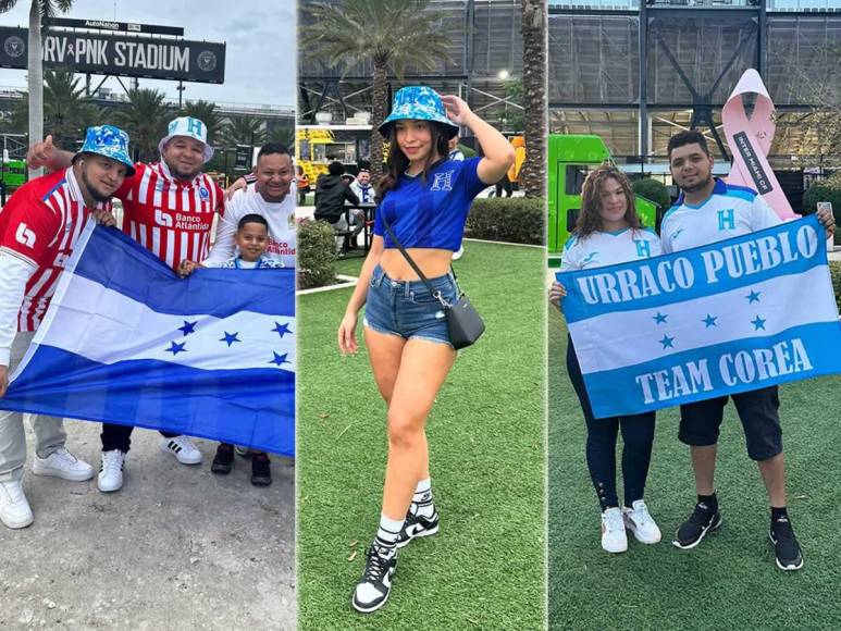 Las imágenes del ambiente que se vive en la previa del partido amistoso de la Selección de Honduras contra Islandia en el DRV PNK Stadium, casa del Inter Miami de Lionel Messi.