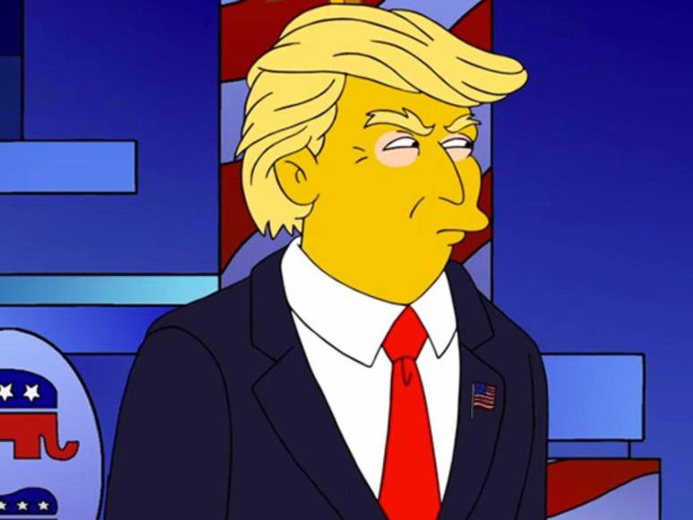 Trump, antecesor de Lisa como presidente de los Estados Unidos (emitido en el año 2000).