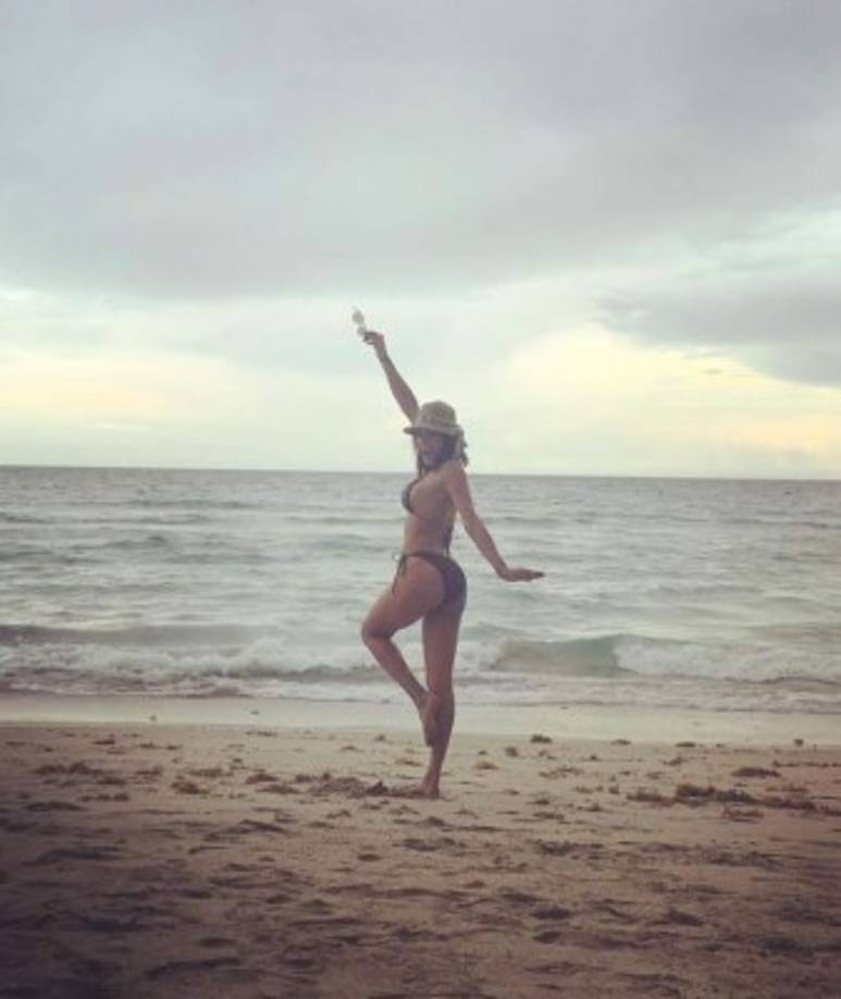 La hondureña sigue disfrutando de los mejores momentos de su vida.