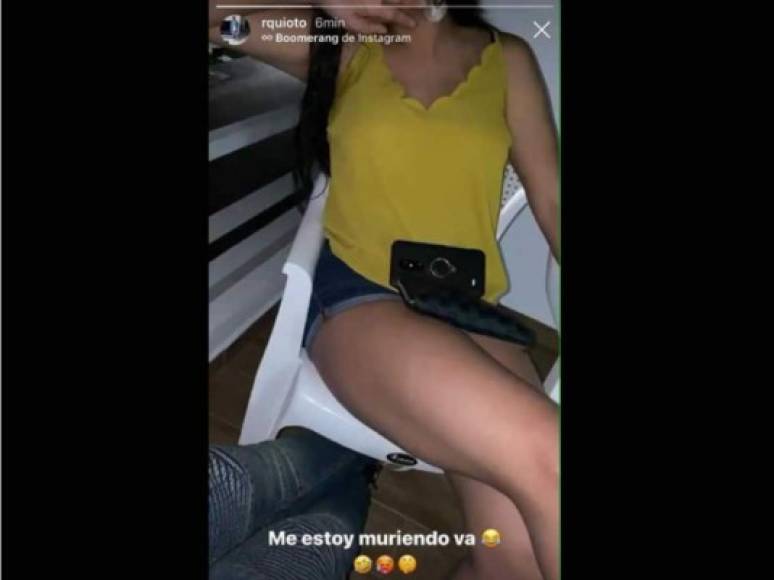 En su cuenta de Instagram, el delantero hondureño presumió una historia con una joven, aunque no quiso mostrar su rostro.